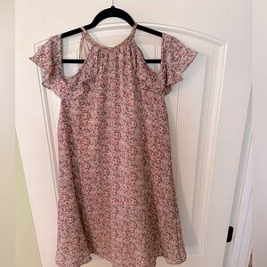 Cold Shoulder Floral/Hobo Style Dress